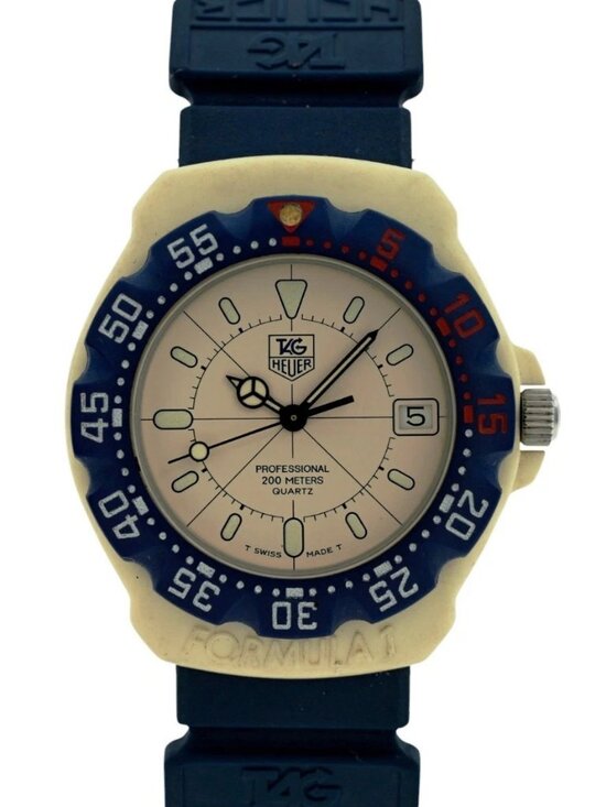 Tag Heuer 35mm Men\'s Formula 1 White/ Blue Swiss Quartz F1 Watch! Ref: 387.513! TAG Heuer Formula 1 Turquoise Blue 35mm Quartz 388.513/1  main image 4